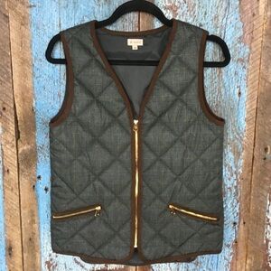 Daniel Cremieux Quilted Green Vest